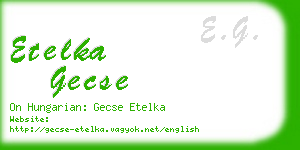 etelka gecse business card